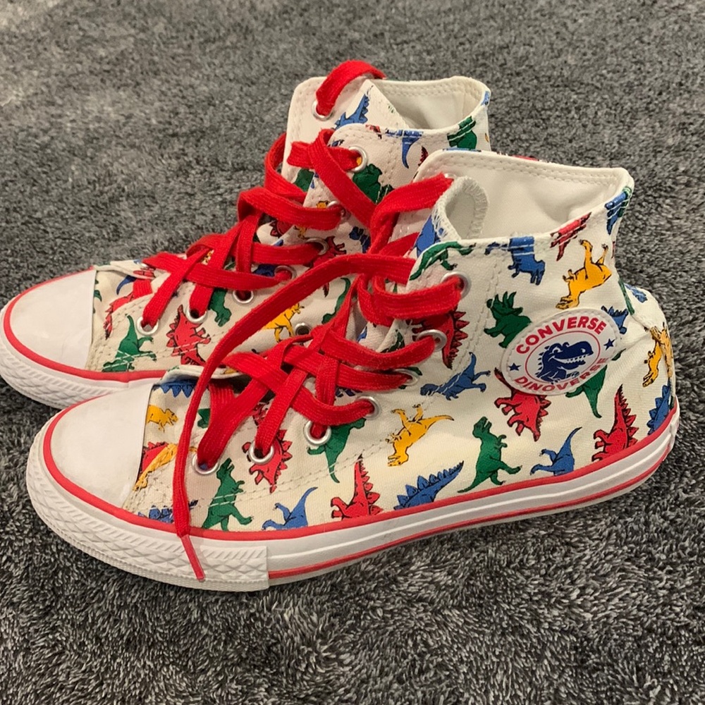 Converse Dinoverse High Top Shoes Sneakers size 3 - Picture 1 of 9